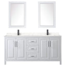 Daria 72" Free Standing Double Basin Vanity Set with Cabinet, Cultured Marble Vanity Top, and Framed Mirror - image 13
