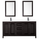 Daria 72" Free Standing Double Basin Vanity Set with Cabinet, Cultured Marble Vanity Top, and Framed Mirror - image 19