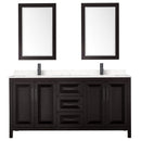 Daria 72" Free Standing Double Basin Vanity Set with Cabinet, Cultured Marble Vanity Top, and Framed Mirror - image 20