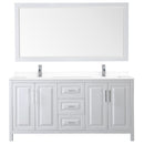 Daria 72" Free Standing Double Basin Vanity Set with Cabinet, Cultured Marble Vanity Top, and Framed Mirror - image 7