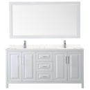 Daria 72" Free Standing Double Basin Vanity Set with Cabinet, Cultured Marble Vanity Top, and Framed Mirror - image 9