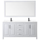 Daria 72" Free Standing Double Basin Vanity Set with Cabinet, Cultured Marble Vanity Top, and Framed Mirror - image 11