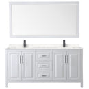 Daria 72" Free Standing Double Basin Vanity Set with Cabinet, Cultured Marble Vanity Top, and Framed Mirror - image 12