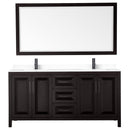 Daria 72" Free Standing Double Basin Vanity Set with Cabinet, Cultured Marble Vanity Top, and Framed Mirror - image 19