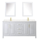 Daria 72" Free Standing Double Basin Vanity Set with Cabinet, Cultured Marble Vanity Top, and Medicine Cabinet - image 3