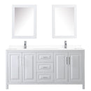 Daria 72" Free Standing Double Basin Vanity Set with Cabinet, Cultured Marble Vanity Top, and Medicine Cabinet - image 6