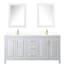 Daria 72" Free Standing Double Basin Vanity Set with Cabinet, Cultured Marble Vanity Top, and Medicine Cabinet - image 8