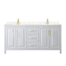 Daria 72" Free Standing Double Basin Vanity Set with Cabinet and Cultured Marble Vanity Top - image 3