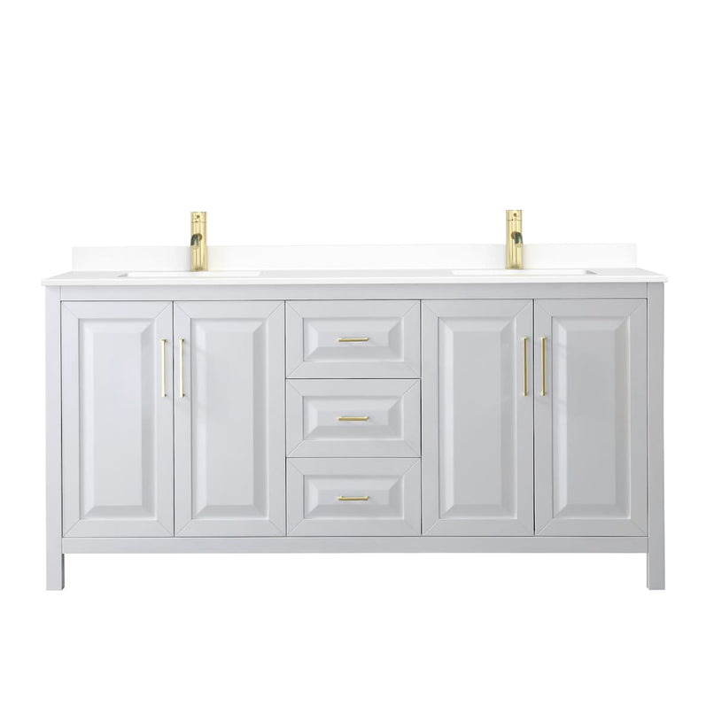 Daria 72" Free Standing Double Basin Vanity Set with Cabinet and Cultured Marble Vanity Top - image 10