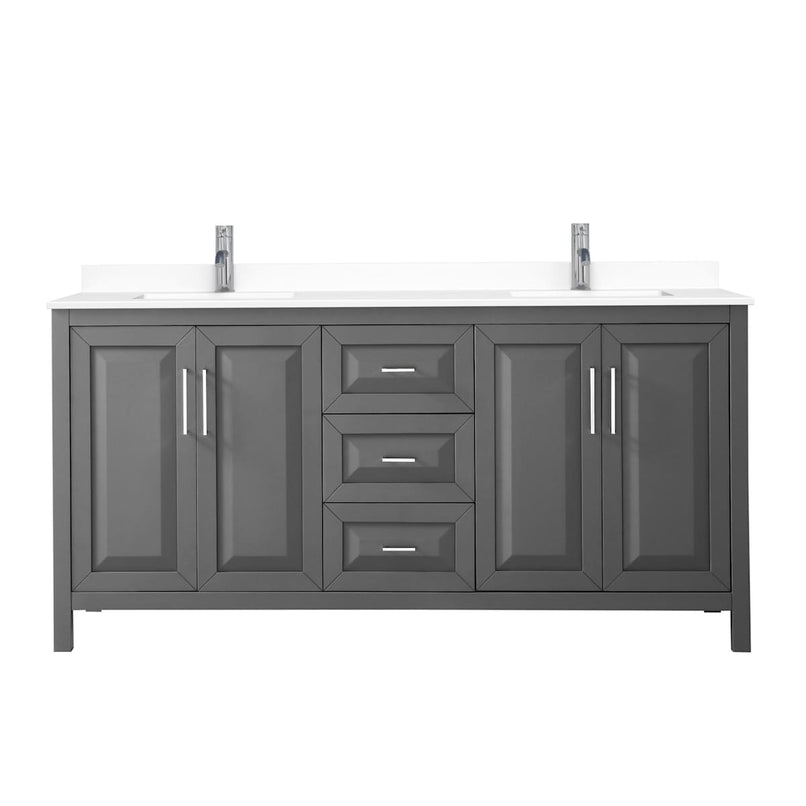 Daria 72" Free Standing Double Basin Vanity Set with Cabinet and Cultured Marble Vanity Top - image 13