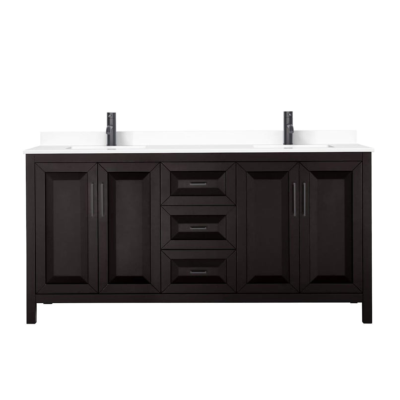 Daria 72" Free Standing Double Basin Vanity Set with Cabinet and Cultured Marble Vanity Top - image 17