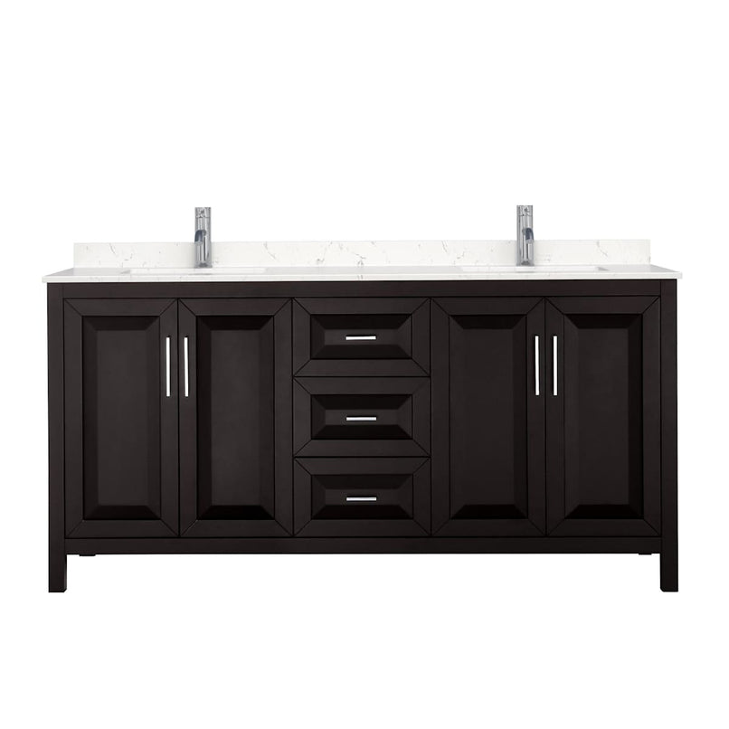 Daria 72" Free Standing Double Basin Vanity Set with Cabinet and Cultured Marble Vanity Top - image 20