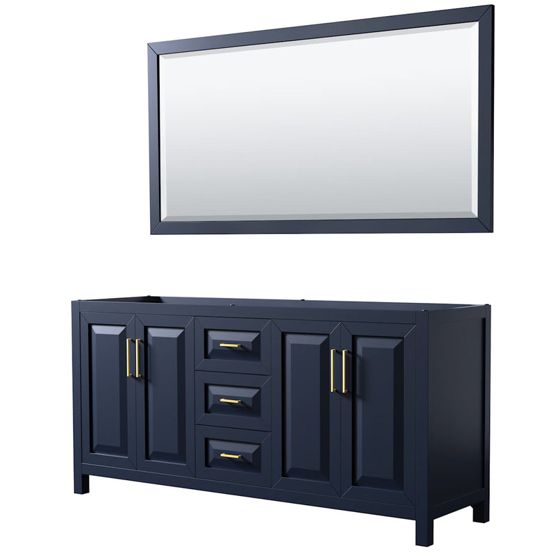 Daria 71" Double Free Standing Vanity Cabinet - Less Vanity Top - image 1