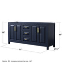 Daria 71" Double Free Standing Vanity Cabinet Only - Less Vanity Top - image 10