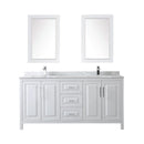 Daria 72" Free Standing Double Vanity Set with MDF Cabinet, Marble Vanity Top, 2 Undermount Sinks, and 2 Framed Mirrors - image 7