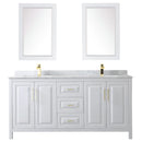 Daria 72" Free Standing Double Vanity Set with MDF Cabinet, Marble Vanity Top, 2 Undermount Sinks, and 2 Framed Mirrors - image 9