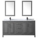 Daria 72" Free Standing Double Vanity Set with MDF Cabinet, Marble Vanity Top, 2 Undermount Sinks, and 2 Framed Mirrors - image 13