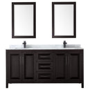 Daria 72" Free Standing Double Vanity Set with MDF Cabinet, Marble Vanity Top, 2 Undermount Sinks, and 2 Framed Mirrors - image 15