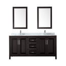 Daria 72" Free Standing Double Vanity Set with MDF Cabinet, Marble Vanity Top, 2 Undermount Sinks, and 2 Framed Mirrors - image 16