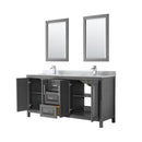 Daria 72" Free Standing Double Vanity Set with MDF Cabinet, Marble Vanity Top, 2 Undermount Sinks, and 2 Framed Mirrors - image 21