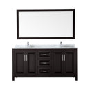 Daria 72" Free Standing Double Vanity Set with MDF Cabinet, Marble Vanity Top, 2 Undermount Sinks, and Framed Mirror - image 15