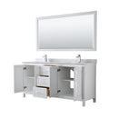 Daria 72" Free Standing Double Vanity Set with MDF Cabinet, Marble Vanity Top, 2 Undermount Sinks, and Framed Mirror - image 18