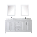 Daria 72" Free Standing Double Vanity Set with MDF Cabinet, Marble Vanity Top, 2 Undermount Sinks, and 2 Medicine Cabinets - image 7