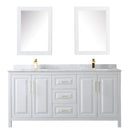 Daria 72" Free Standing Double Vanity Set with MDF Cabinet, Marble Vanity Top, 2 Undermount Sinks, and 2 Medicine Cabinets - image 8