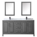 Daria 72" Free Standing Double Vanity Set with MDF Cabinet, Marble Vanity Top, 2 Undermount Sinks, and 2 Medicine Cabinets - image 11