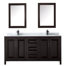Daria 72" Free Standing Double Vanity Set with MDF Cabinet, Marble Vanity Top, 2 Undermount Sinks, and 2 Medicine Cabinets - image 12