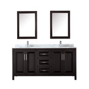 Daria 72" Free Standing Double Vanity Set with MDF Cabinet, Marble Vanity Top, 2 Undermount Sinks, and 2 Medicine Cabinets - image 13