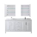 Daria 72" Free Standing Double Vanity Set with MDF Cabinet, Marble Vanity Top, 2 Undermount Sinks, and 2 Medicine Cabinets - image 18