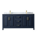Daria 72" Free Standing Double Vanity Set with MDF Cabinet, Marble Vanity Top, and 2 Undermount Sinks - image 3