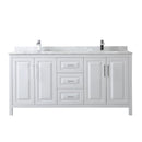 Daria 72" Free Standing Double Vanity Set with MDF Cabinet, Marble Vanity Top, and 2 Undermount Sinks - image 6