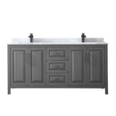 Daria 72" Free Standing Double Vanity Set with MDF Cabinet, Marble Vanity Top, and 2 Undermount Sinks - image 10