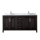 Daria 72" Free Standing Double Vanity Set with MDF Cabinet, Marble Vanity Top, and 2 Undermount Sinks - image 12