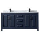 Daria 72" Free Standing Double Vanity Set with MDF Cabinet, Marble Vanity Top, and 2 Undermount Sinks - image 13