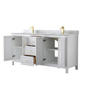Daria 72" Free Standing Double Vanity Set with MDF Cabinet, Marble Vanity Top, and 2 Undermount Sinks - image 15