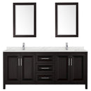 Daria 80" Free Standing Double Basin Vanity Set with Cabinet, Quartz Vanity Top, and Framed Mirror - image 9