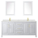 Daria 80" Free Standing Double Basin Vanity Set with Cabinet, Quartz Vanity Top, and Framed Mirror - image 20