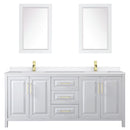 Daria 80" Free Standing Double Basin Vanity Set with Cabinet, Quartz Vanity Top, and Framed Mirror - image 21