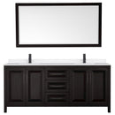 Daria 80" Free Standing Double Basin Vanity Set with Cabinet, Quartz Vanity Top, and Framed Mirror - image 13