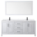 Daria 80" Free Standing Double Basin Vanity Set with Cabinet, Quartz Vanity Top, and Framed Mirror - image 20