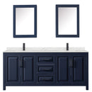 Daria 80" Free Standing Double Basin Vanity Set with Cabinet, Quartz Vanity Top, and Medicine Cabinet - image 3