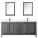Daria 80" Free Standing Double Basin Vanity Set with Cabinet, Quartz Vanity Top, and Medicine Cabinet - image 16