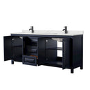Daria 80" Free Standing Double Basin Vanity Set with Cabinet and Quartz Vanity Top - image 2