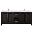 Daria 80" Free Standing Double Basin Vanity Set with Cabinet and Quartz Vanity Top - image 11
