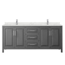 Daria 80" Free Standing Double Basin Vanity Set with Cabinet and Quartz Vanity Top - image 16