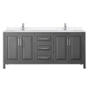 Daria 80" Free Standing Double Basin Vanity Set with Cabinet and Quartz Vanity Top - image 17