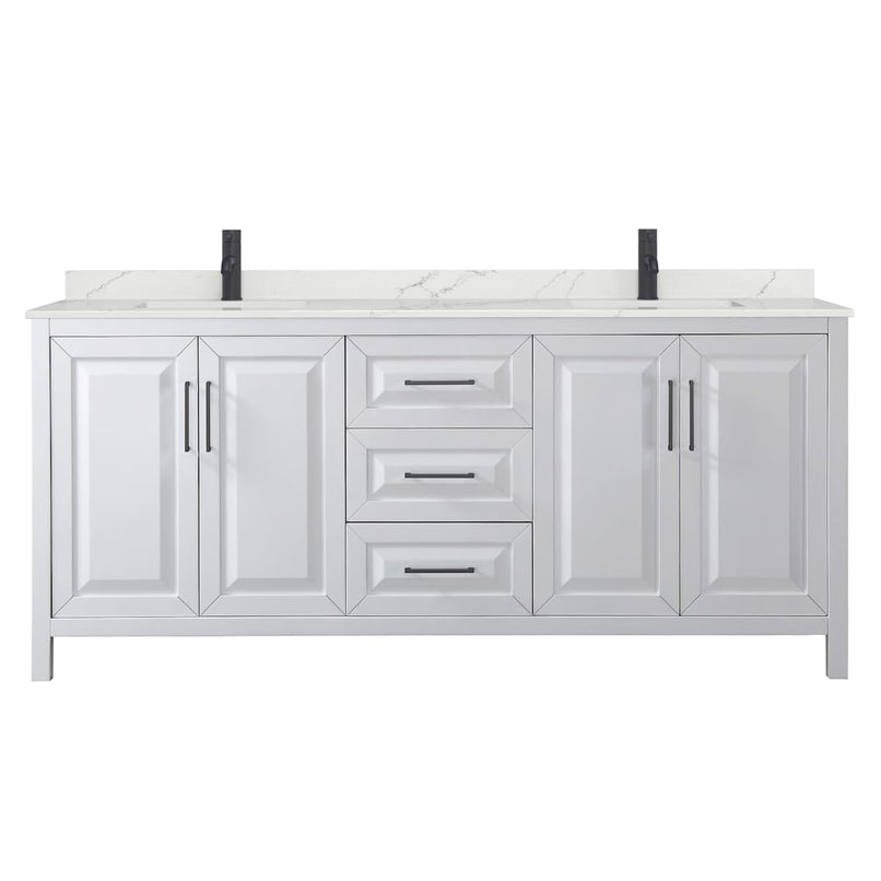 Daria 80" Free Standing Double Basin Vanity Set with Cabinet and Quartz Vanity Top - image 18